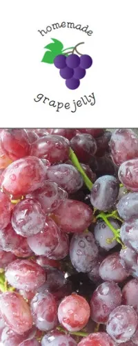 Image for grape jelly label and printable