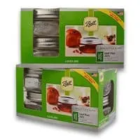 (2 Packs) Ball Mason Wide Mouth Half Pint Jars - 8oz - 4 Jars Per Box - Total 8 Jars