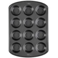 Wilton 2105-6789 Perfect Results Premium Non-Stick Bakeware Muffin and Cupcake Pan, 12-Cup, Standard, Silver