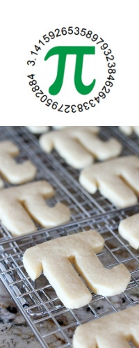 Pi cookies and pi math label