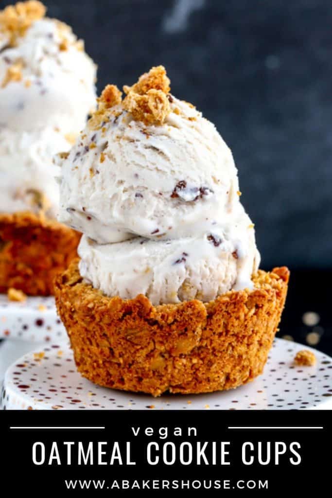 Pinterest image for vegan ice cream cups