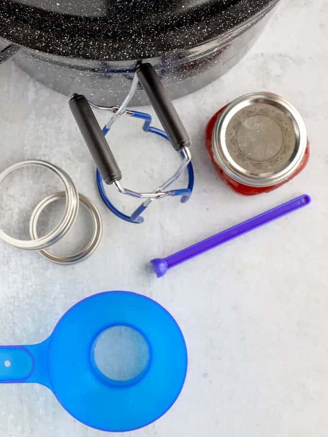 Tools for canning funnel, jar lifter, water bath canner