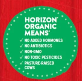 Info about horizon organic milk