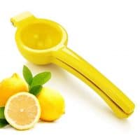 New Star Foodservice 42856 Enameled Aluminum Lemon Squeezer, Yellow