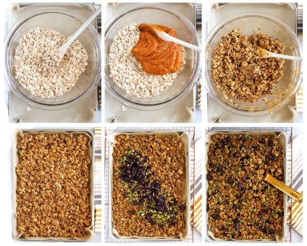 Steps to make pumpkin granola