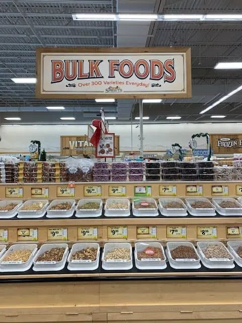 Bu;k food department at Sprouts farmers market