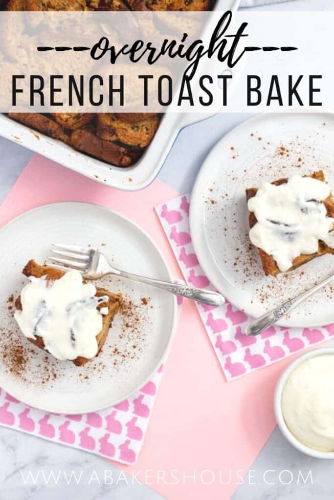 Pinterest image for overnight french toast