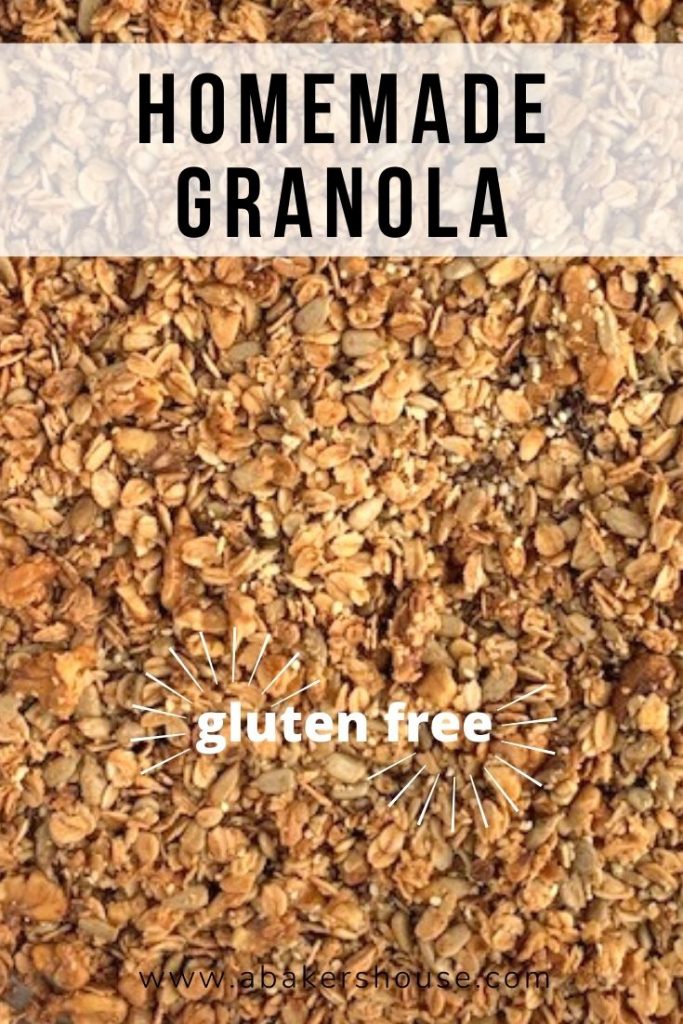 full baking tray of honey granola